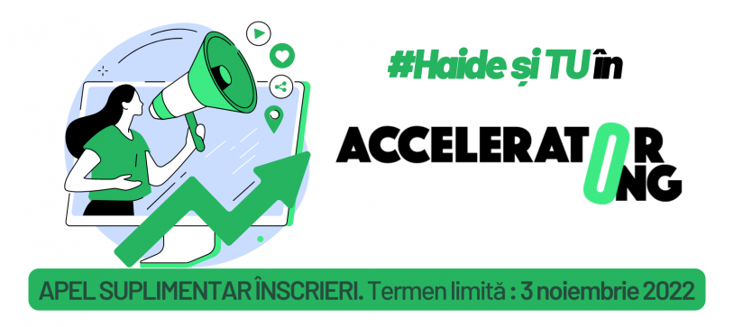 Apel suplimentar selecție Accelerator ONG